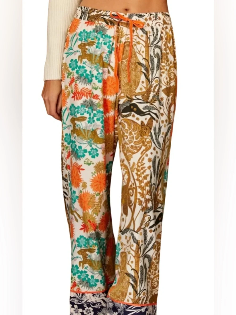 Anthropologie x Carolina K Pajama Set Size L Boho Botanical Luxe Lounge Set - Picture 13 of 13